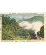 Linen Postcard NY F283 Cancel 1978 Southern Railway Train in the Mountai... - $7.43