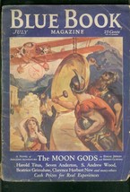 Blue Book PULP-JULY 1932-MOON GODS-AUSTIN BRIGGS-LOWERY P/FR - £34.87 GBP