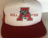 Alabama Crimson Tide Hat Vintage SnapBack Red Trucker Hat Mesh Roll Tide... - £14.00 GBP