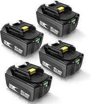 4 Pack 5.0Ah 18V Battery, Replacement With Makita 18V Battery, Perfectio... - $222.99