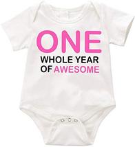 whole year of awesome - girls Infant Romper Creeper - Baby Shower - Baby... - $14.84