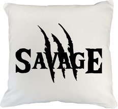 Savage! Awesome Minimalist Pillow Cover For A Gamer, Millennial, Teen, Z... - $24.74+