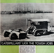 1930 Caterpillar Tractor Company Advertisement Agriculture Antique DWWW10 - $742.38 MXN