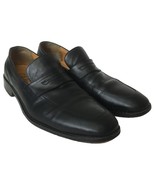 Cole Haan Dress Shoes Mens 11.5 M Leather Martino Penny Loafers Toe Black - $67.68 CAD