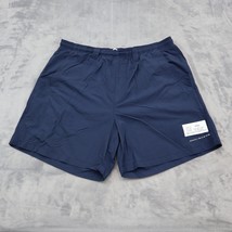 Columbia Shorts Mens M Navy Blue Omni Shade PFG Adjustable Waist Athletic Bottom - £12.63 GBP