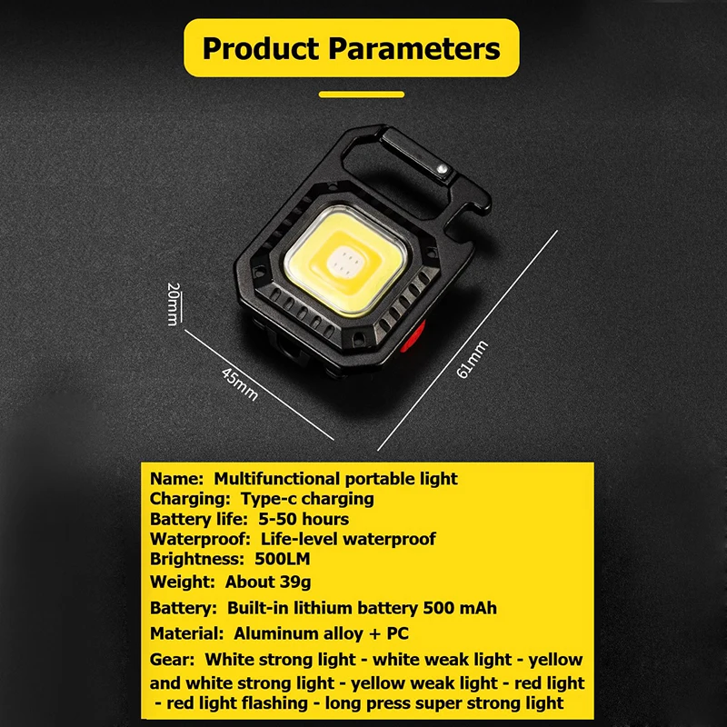 Game Fun Play Toys Mini Portable Keychain Light Waterproof Flashlight Re... - £24.78 GBP