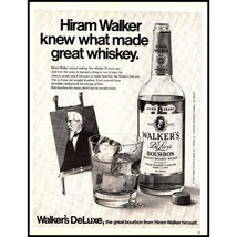 1970 Walker&#39;s Deluxe Bourbon Whiskey Vintage Print Ad Wall Art Photo 10x13 - £8.19 GBP