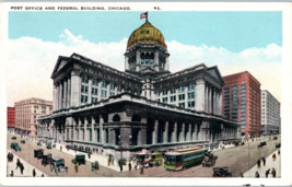 Post Office and Federal Building Chicago Illinois Postcard - £18.96 GBP