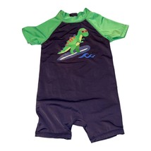 Gymboree Swim Rash Guard Bodysuit Baby Boys Dinosaur Surf Back Zipper 18... - $18.21