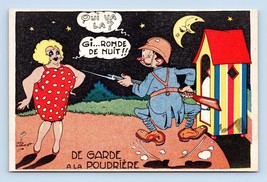 German Military Comic Powder Guard Distraction UNP DB Postcard Q10 - £7.69 GBP