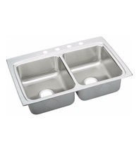 Elkay LR33222 Stainless Steel Double Bowl Top Mount Kitchen Sink - $400.00