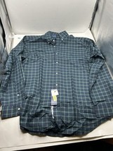 Polo Ralph Lauren Long Sleeve Button Up Lightweight Shirt Mens L Plaid G... - $642.26 MXN