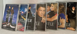 CASTLE Seasons 1 2 3 4 5 6 7 DVD Set 33 Disc Nathan Fillion TV Series Lot - £31.93 GBP