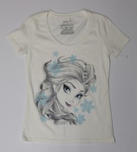 Frozen Disney Princess Elsa Disney Store Women&#39;s White T-Shirt - Size M - £11.23 GBP