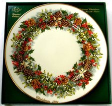 Lenox 1981 Colonial Christmas Wreath Plate Virginia the 1st Colony - £48.95 GBP