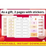 Printable Love Coupon-love coupon - Valentine&#39;s Day coupons - cupones de... - £1.58 GBP