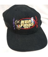 Vintage NBA Finals Hat Chicago Bulls Utah Jazz 1997 Michael Jordan black... - $618.61 MXN