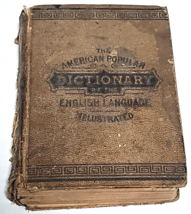 1883 The American Popular Dictionary Illustrated  Hardcover - £23.46 GBP