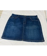 Mini Jean Skirt Sonoma Goods for Life Women&#39;s Sz 16 Front Zipper Closure... - $19.04 CAD