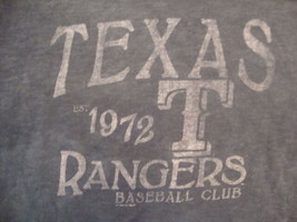 MLB Texas Rangers Baseball Club Est. 1972 Sportswear Fan Distressed T Shirt M - £12.55 GBP