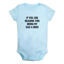 Bring My Dad A Beer Funny Print Baby Bodysuits Infant Newborn Rompers Ou... - £8.22 GBP
