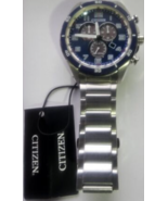 Citizen AR Chronograph Eco-Drive AT2440-51L 45mm Silver-Tone Stainless S... - $5,429.61 MXN