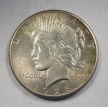 1926 Silver Peace Dollar CH AU Coin AN40 - £61.08 GBP