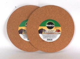 2 Count Miracle Gro 8 Inch Cork Saucer - £12.78 GBP