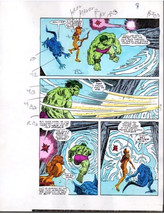 Original 1985 Incredible Hulk 309 color guide art page:Marvel Comics,Sal... - $79.19