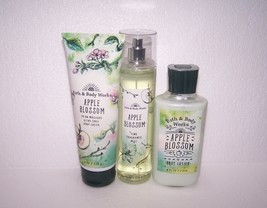 Bath &amp; Body Works Apple Blossom 3 Piece Fragrance Set  - Mist , Cream &amp; Lotion - £27.17 GBP