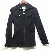Vintage MTM Thierry Mugler Trademark Cotton Black Denim Jacket Size S 38... - £482.43 GBP