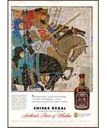 1950s Chivas Regal Scotch Whiskey PRINT AD Scotland&#39;s Prince Of Whiskies... - $6.64