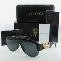 VERSACE VE4391 GB1/87 Black/Dark Gray 48-148-140 Sunglasses New Authentic - $176.35