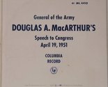 General of the Army Douglas A. Macarthur Speech to Congress, April 19, 1... - $14.65