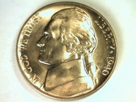 1940-D Jefferson Nickel Gem / Superb Uncirculated 5 Steps Nice Original Coin - $48.00