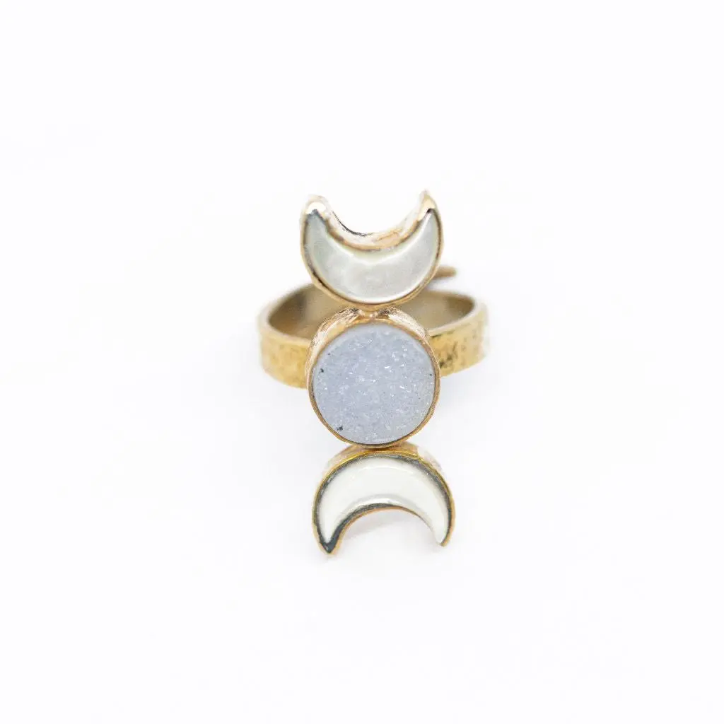The GODDESS Ring - Empower Your Inner Beauty with 24k Gold &amp; Silver Desi... - $152.44