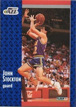 John Stockton 1991-92 Fleer # 203 - £1.38 GBP