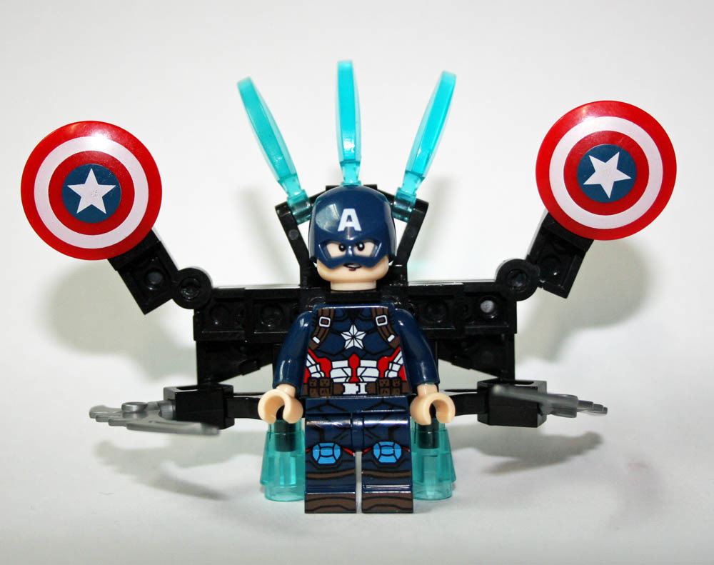 Minifigure Captain America With Glider US Seller - $7.98