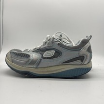 Skechers Shape Ups 12320 Blue Silver Lace Women’s Athletic Shoes, Size 8.5 - £23.79 GBP