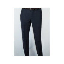 Men Suit BERLUSCONI Turkey 100% Italian Wool Super 180's Vested #Ber17 Navy Blue image 10