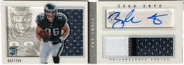 Zach Ertz signed 2013 Panini Playbook Booklet RPA Rookie Card #240- /299 (Philad - £46.87 GBP