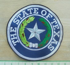 Large THE STATE OF TEXAS Emblem Embroidery Cloth sew on Patch-new 8.5 inches - £7.50 GBP