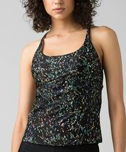 prAna Margot Size Small (S) Multi-Strap Scoop Neck Tankini Top Black Sta... - $37.37 CAD