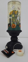 Halloween Party Glitter Globe Lamp LED Light Rotating Ghosts Bats Haunted House - £20.28 GBP