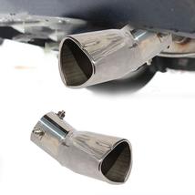 Silver Heart Shaped Stainless Steel Exhaust Pipe Muffler Tip Trim - £19.23 GBP+