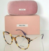 Brand New Authentic Miu Miu Eyeglasses VMU 04P 7S0- 1O1 Tortoise &amp; Gold Frame - £96.19 GBP