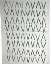 Abstract Boho Green Sunrise Sunset Mountain Dish Towels Dishcloth Set of 4 image 8