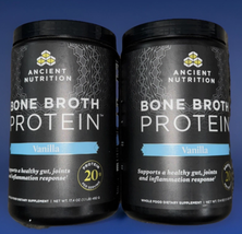 2x Ancient Nutrition Bone Broth Protein Powder, 20g Protein Vanilla, 20 ... - €42,78 EUR