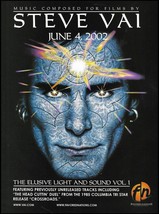 Steve Vai 2002 The Elusive Light and Sound Vol. 1 album advertisement ad print - £3.31 GBP