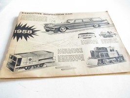 Lionel POST-WAR- 1958 CATALOG- Black &amp; White - Dealer ADVANCE- INCOMPLETE- M13 - £3.97 GBP